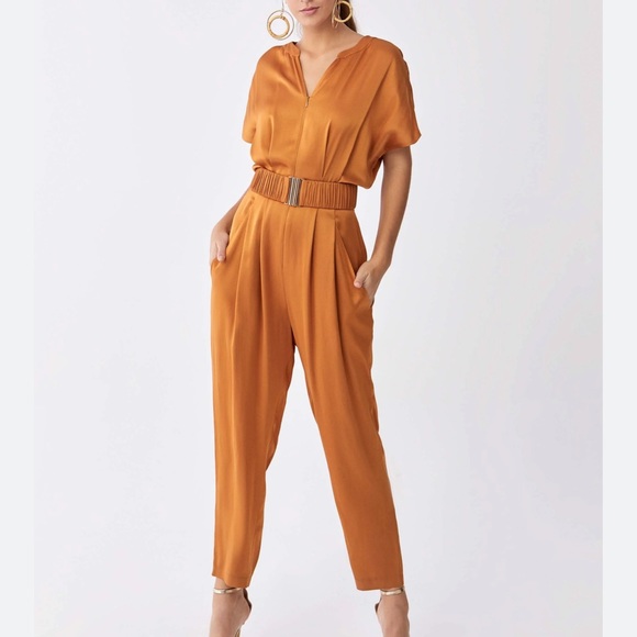 ROMAN gold jumpsuit - Picture 1 of 2